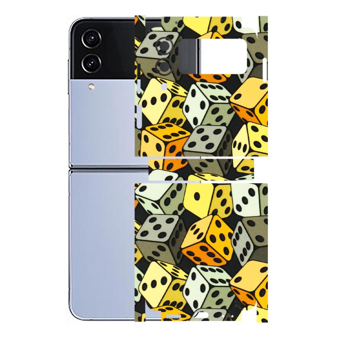 Samsung M/F/Note/Flip and C Phone Skins (All Models) - Dices Of Life - 3D Embossed Finish (L-04) Samsung Galaxy Z Flip 4