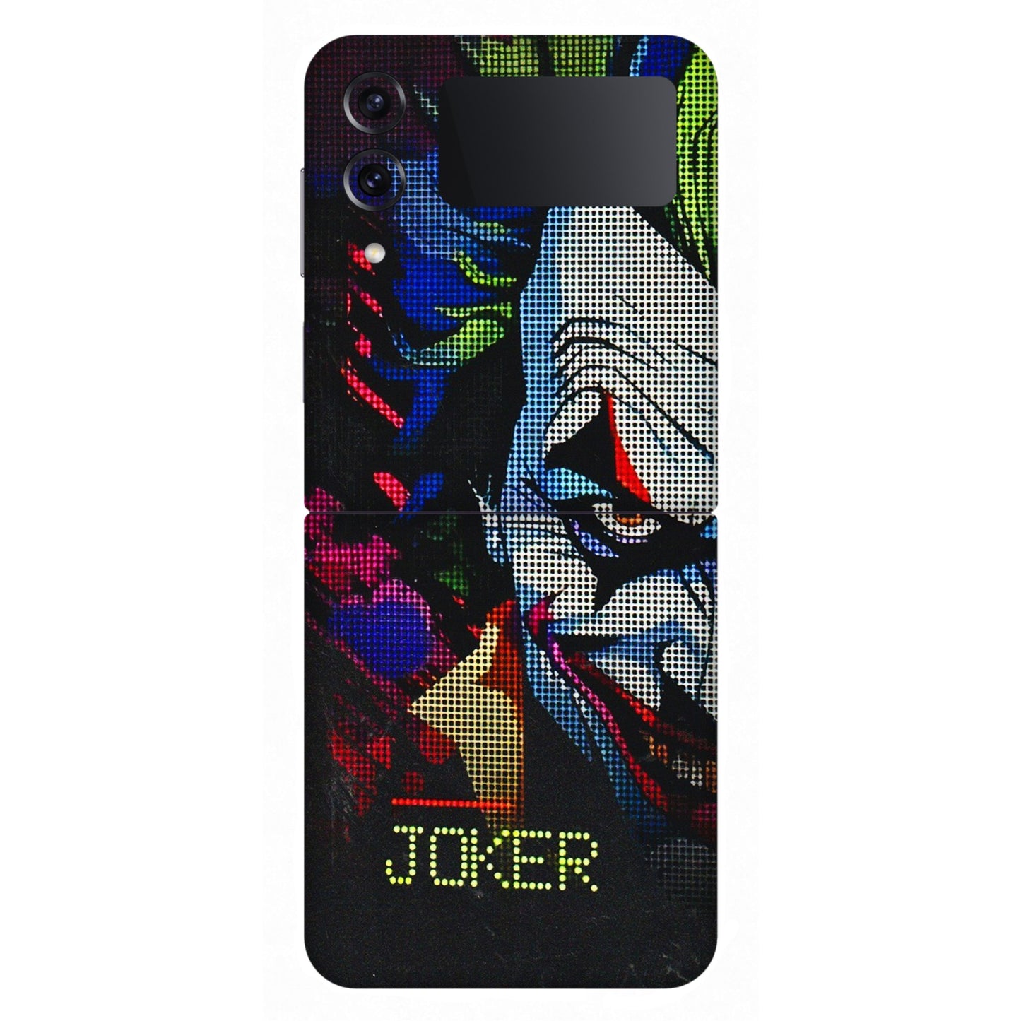 Samsung M/F/Note/Flip and C Phone Skins (All Models) - Joker Dot Matrix - 3D Embossed Finish (L-08) Samsung Galaxy Z Flip 4