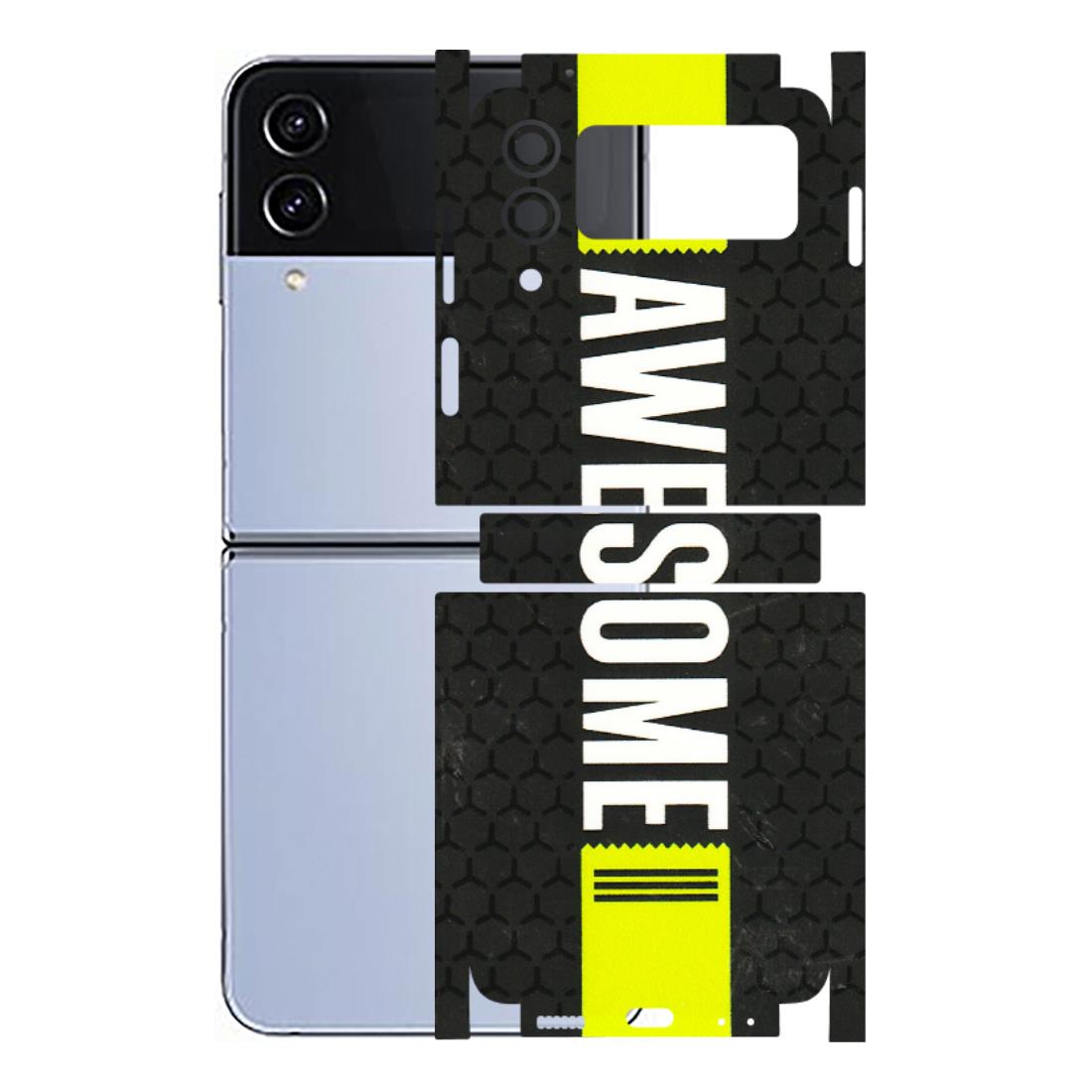 Samsung M/F/Note/Flip and C Phone Skins (All Models) - Just Be Awesome - 3D Embossed Finish (L-101) Samsung Galaxy Z Flip 4