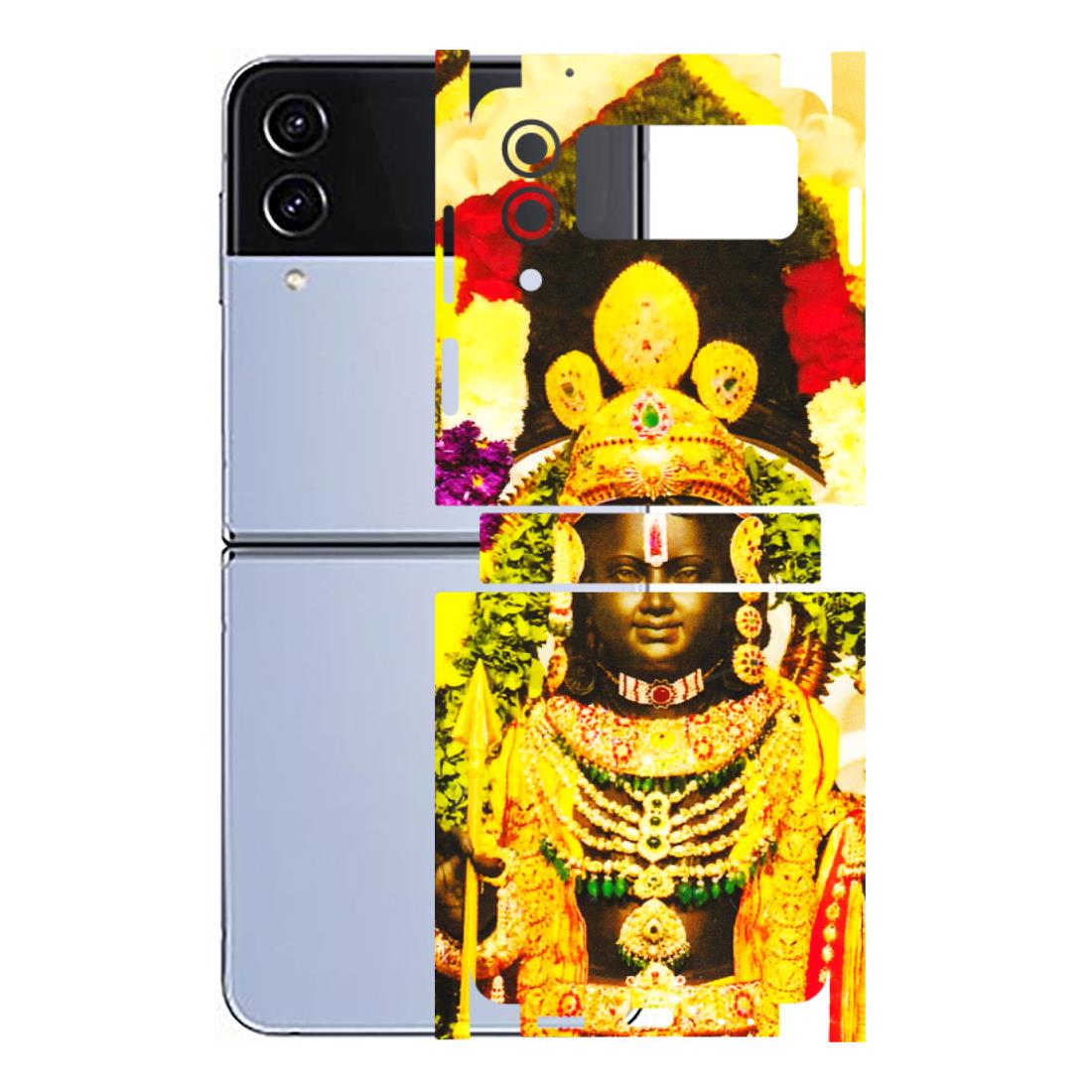 Samsung M/F/Note/Flip and C Phone Skins (All Models) - Ram Lalla Ayodhya - 3D Embossed Finish (L-103) Samsung Galaxy Z Flip 4