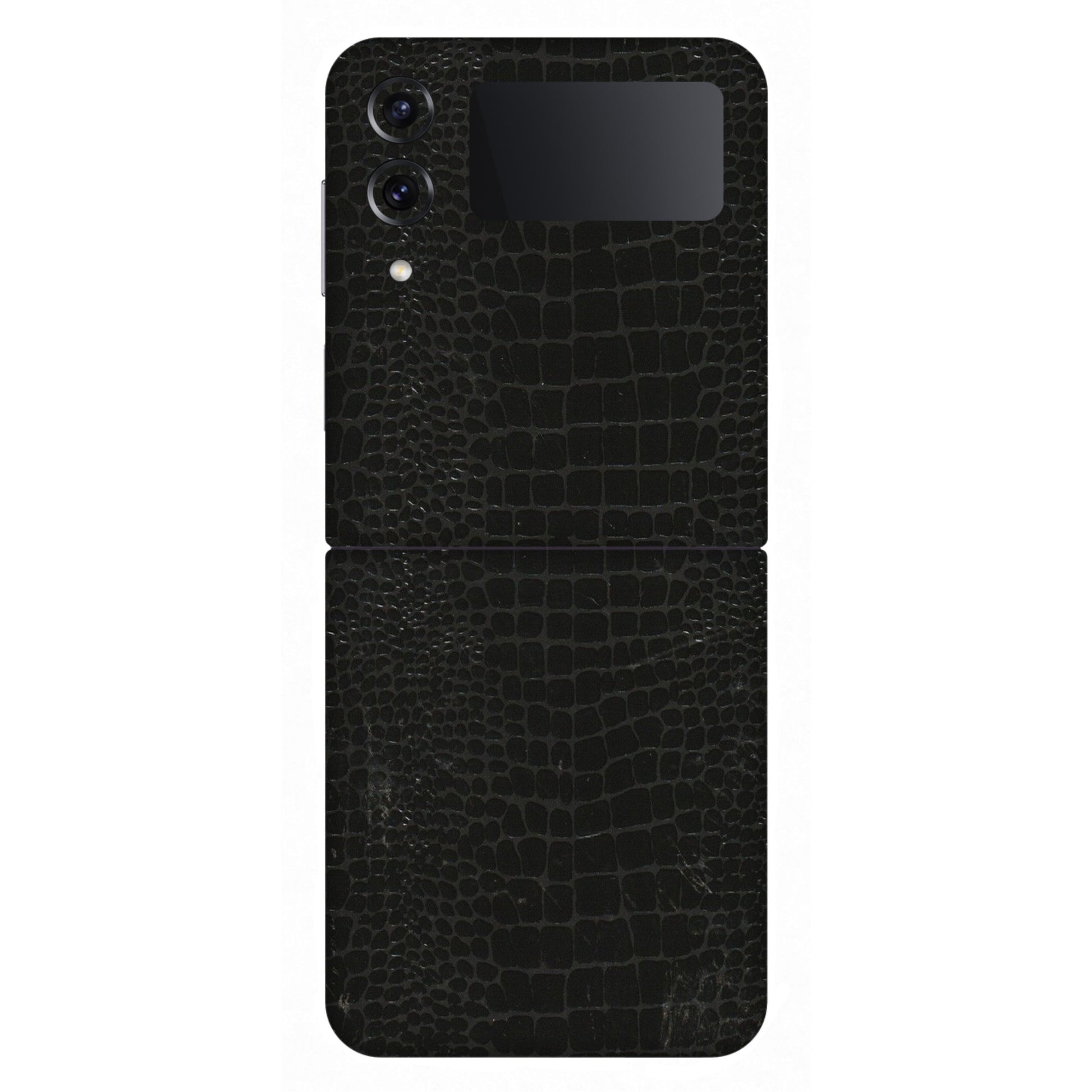 Samsung M/F/Note/Flip and C Phone Skins (All Models) - Snake Leather Black - 3D Embossed Finish (L-107) Samsung Galaxy Z Flip 4