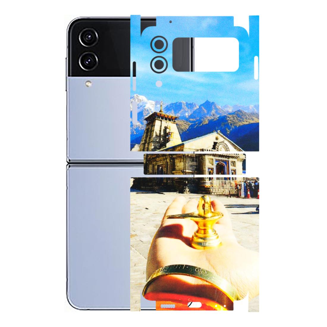 Samsung M/F/Note/Flip and C Phone Skins (All Models) - Beauty of Kedarnath - 3D Embossed Finish (L-108) Samsung Galaxy Z Flip 4