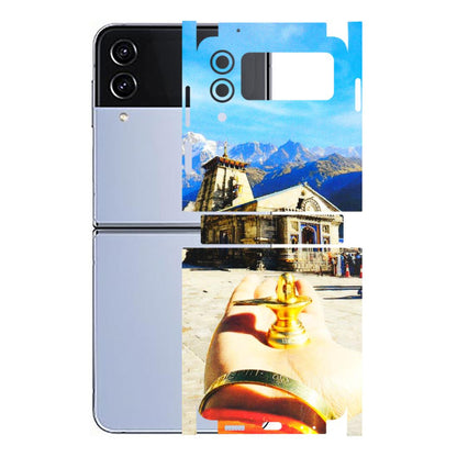 Samsung M/F/Note/Flip and C Phone Skins (All Models) - Beauty of Kedarnath - 3D Embossed Finish (L-108) Samsung Galaxy Z Flip 4