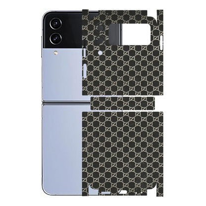 Samsung M/F/Note/Flip and C Phone Skins (All Models) - Black G Print - 3D Embossed Finish (L-109) Samsung Galaxy Z Flip 4
