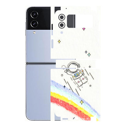 Samsung M/F/Note/Flip and C Phone Skins (All Models) - Milkyway Astronaut - 3D Embossed Finish (L-110) Samsung Galaxy Z Flip 4