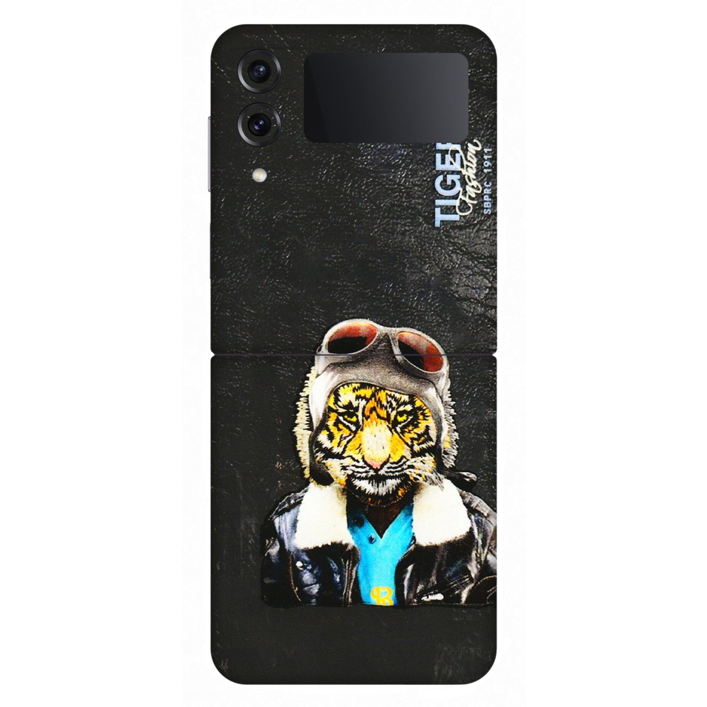 Samsung M/F/Note/Flip and C Phone Skins (All Models) - Rider Tiger - 3D Embossed Finish (L-113) Samsung Galaxy Z Flip 4