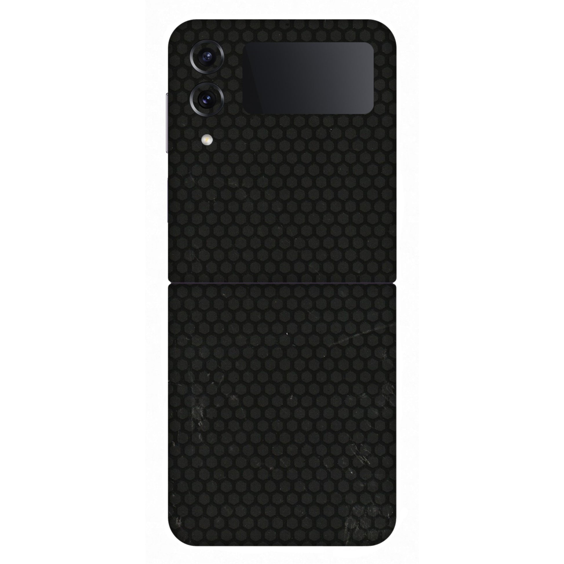 Samsung M/F/Note/Flip and C Phone Skins (All Models) - Black honeycomb - 3D Embossed Finish (L-114) Samsung Galaxy Z Flip 4