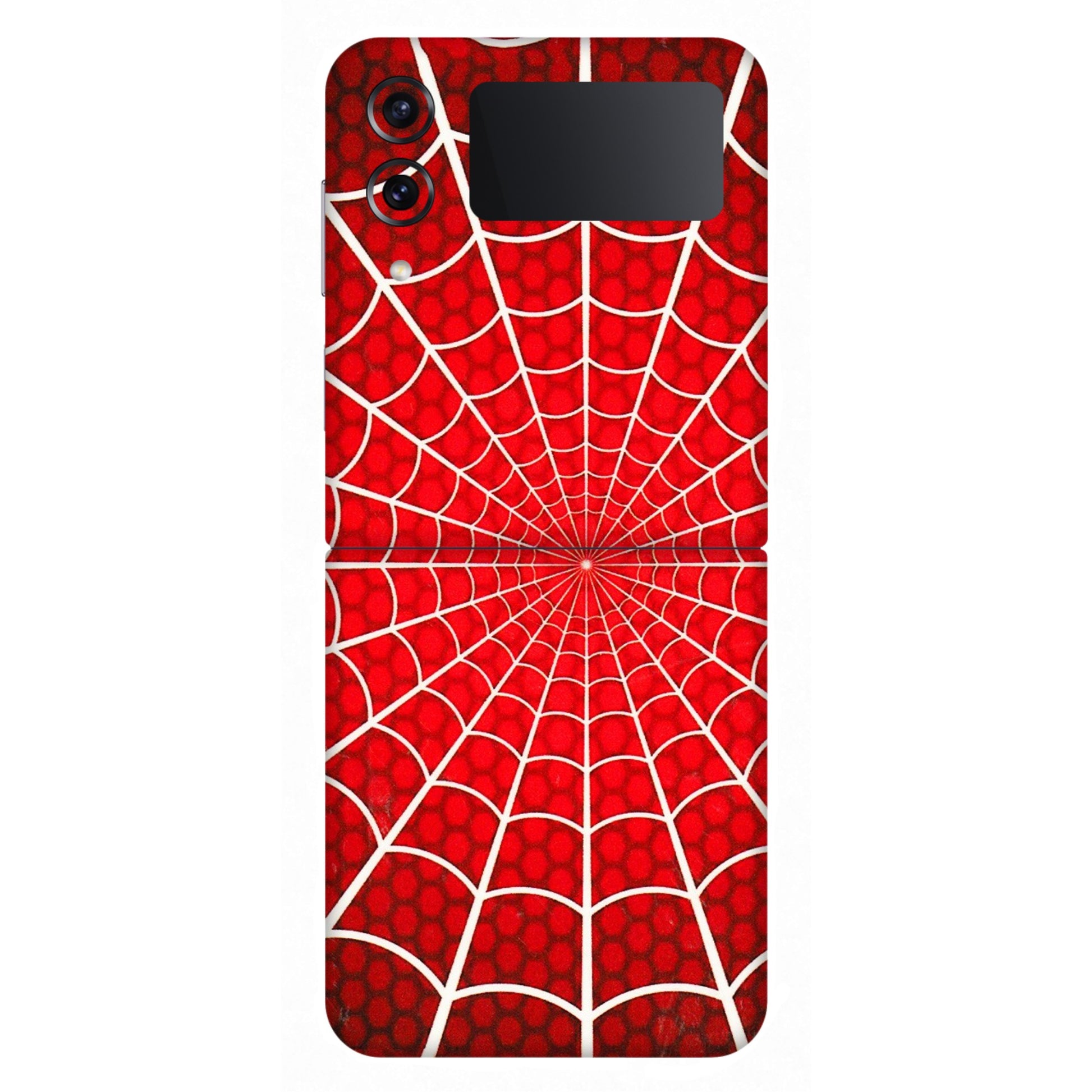 Samsung M/F/Note/Flip and C Phone Skins (All Models) - Classic Spidey Web - 3D Embossed Finish (L-115) Samsung Galaxy Z Flip 4