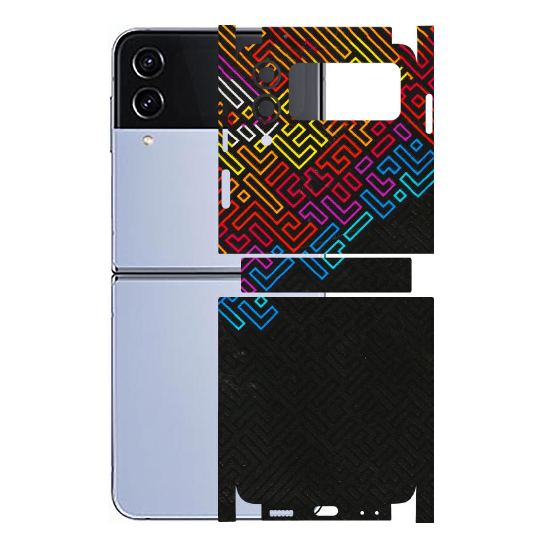 Samsung M/F/Note/Flip and C Phone Skins (All Models) - Dotme Pattern Art - 3D Embossed Finish (L-121) Samsung Galaxy Z Flip 4