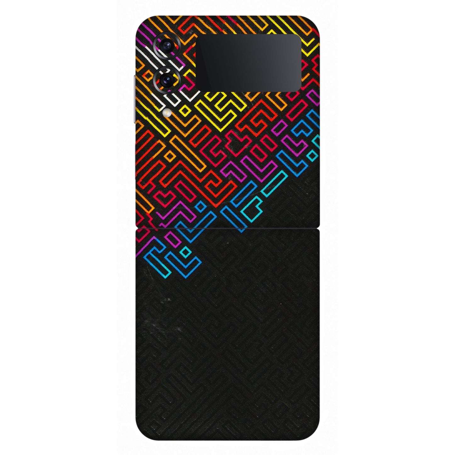 Samsung M/F/Note/Flip and C Phone Skins (All Models) - Dotme Pattern Art - 3D Embossed Finish (L-121) Samsung Galaxy Z Flip 4