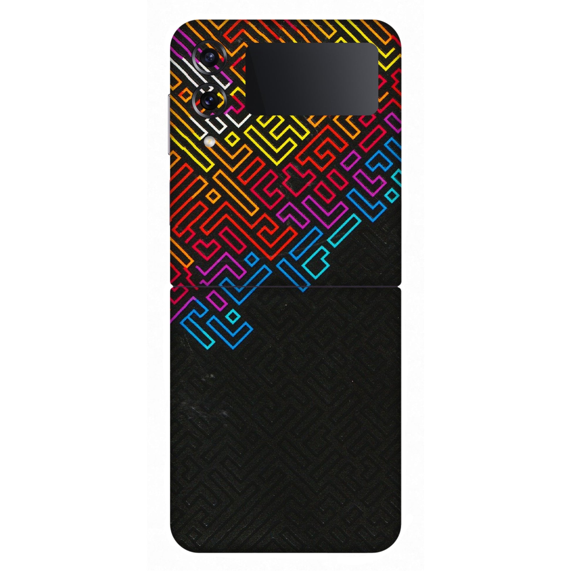 Samsung M/F/Note/Flip and C Phone Skins (All Models) - Dotme Pattern Art - 3D Embossed Finish (L-121) Samsung Galaxy Z Flip 4