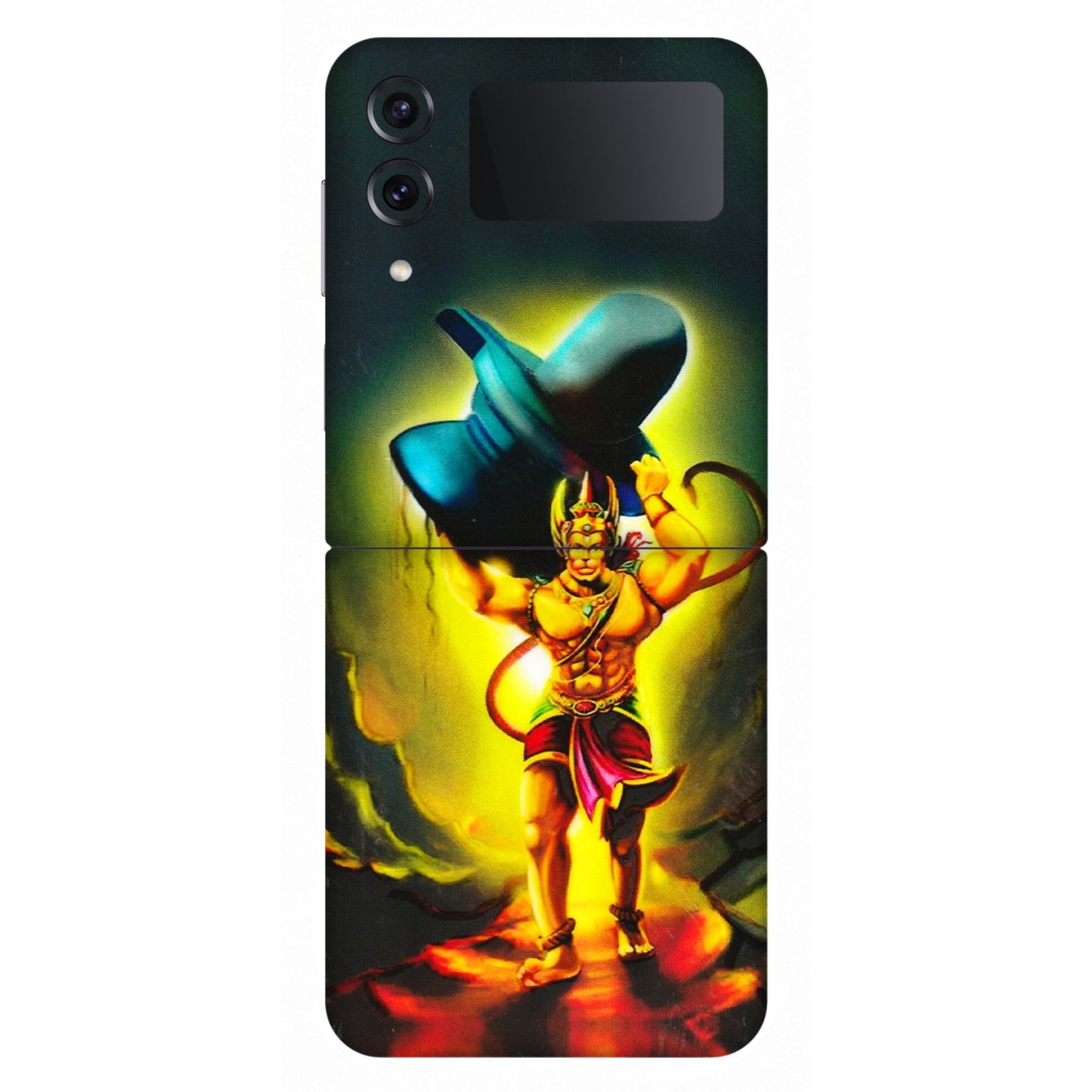 Samsung M/F/Note/Flip and C Phone Skins (All Models) - Hanuman Ji - 3D Embossed Finish (L-128) Samsung Galaxy Z Flip 4