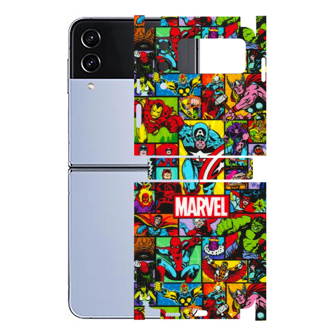 Samsung M/F/Note/Flip and C Phone Skins (All Models) - MARVELOUS Comic Characters - 3D Embossed Finish (L-129) Samsung Galaxy Z Flip 4