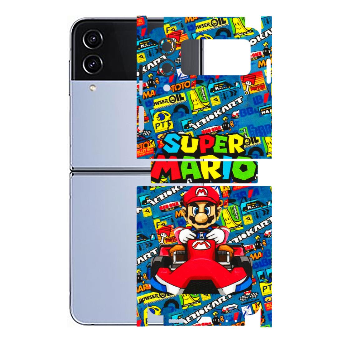 Samsung M/F/Note/Flip and C Phone Skins (All Models) - Super Mario Kart - 3D Embossed Finish (L-140) Samsung Galaxy Z Flip 4