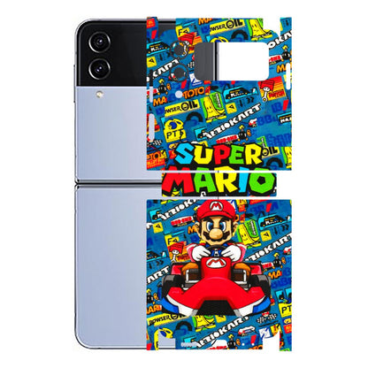 Samsung M/F/Note/Flip and C Phone Skins (All Models) - Super Mario Kart - 3D Embossed Finish (L-140) Samsung Galaxy Z Flip 4