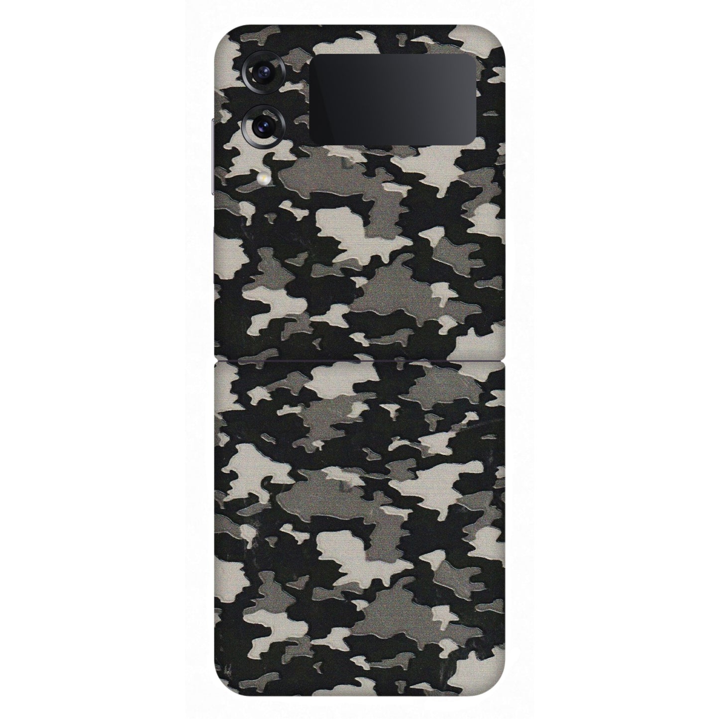 Samsung M/F/Note/Flip and C Phone Skins (All Models) - Black/Grey Camoflaunge - 3D Embossed Finish (L-142) Samsung Galaxy Z Flip 4