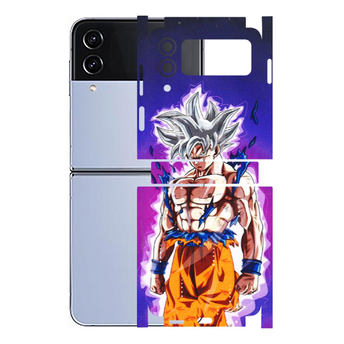 Samsung M/F/Note/Flip and C Phone Skins (All Models) - Goku Purple Anime - 3D Embossed Finish (L-147) Samsung Galaxy Z Flip 4