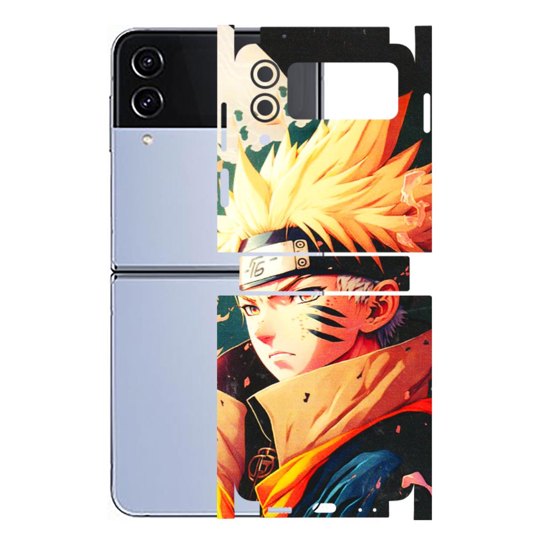 Samsung M/F/Note/Flip and C Phone Skins (All Models) - New Naruto - 3D Embossed Finish (L-148) Samsung Galaxy Z Flip 4
