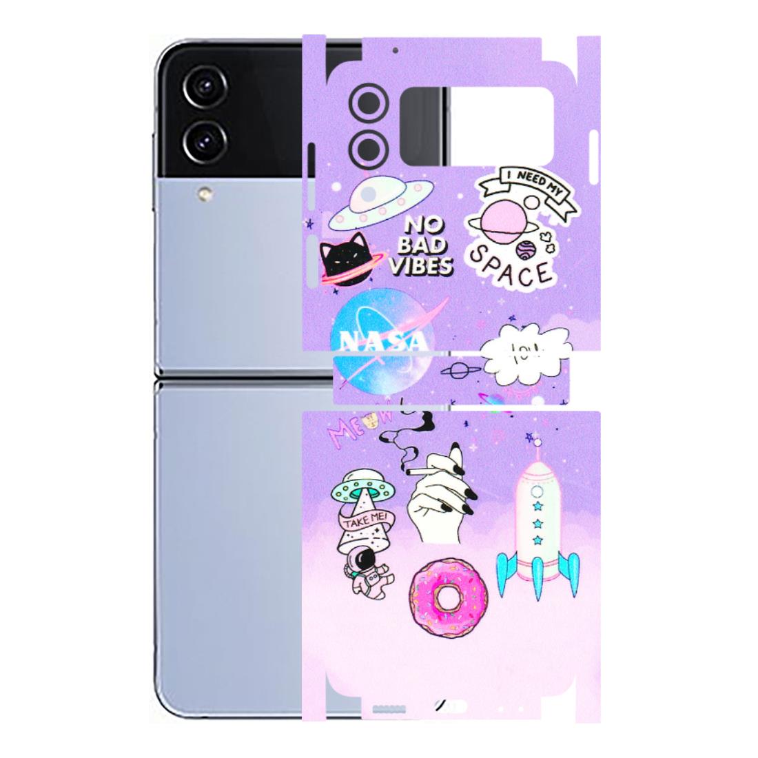 Samsung M/F/Note/Flip and C Phone Skins (All Models) - I Need My Nasa Skin - 3D Embossed Finish (L-149) Samsung Galaxy Z Flip 4