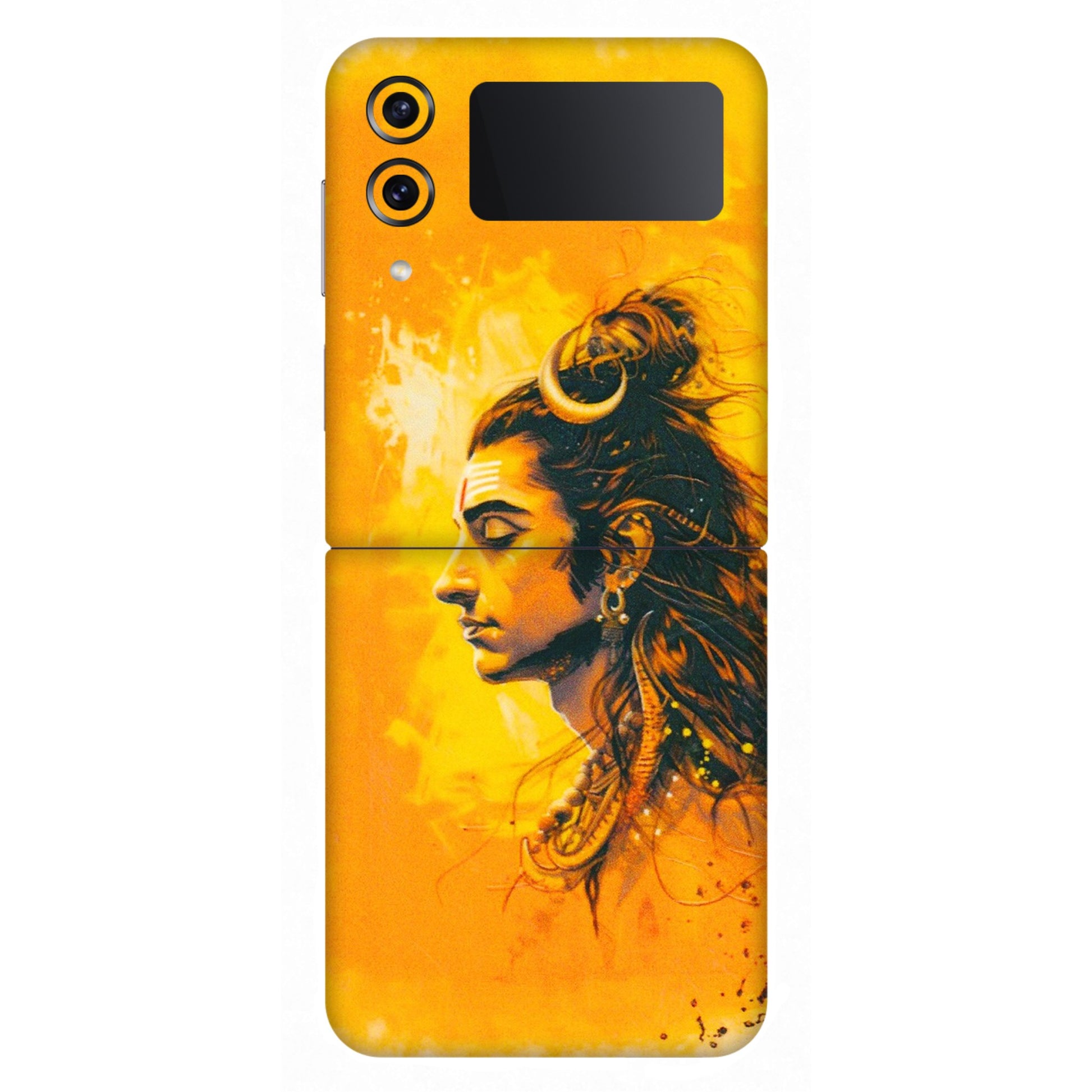 Samsung M/F/Note/Flip and C Phone Skins (All Models) - Shiv Shakti - 3D Embossed Finish (L-14) Samsung Galaxy Z Flip 4