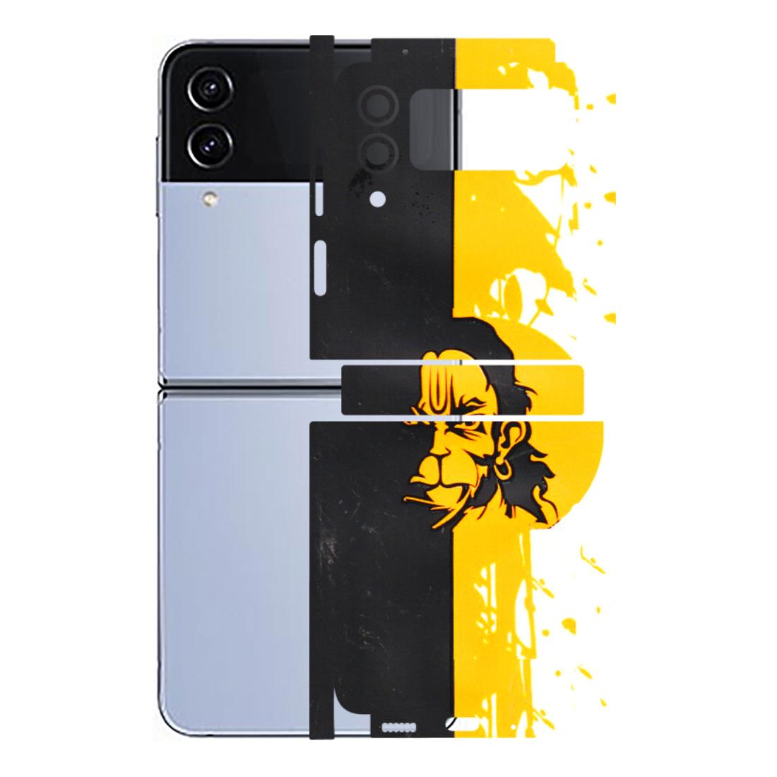 Samsung M/F/Note/Flip and C Phone Skins (All Models) - Bajrangbali - 3D Embossed Finish (L-151) Samsung Galaxy Z Flip 4