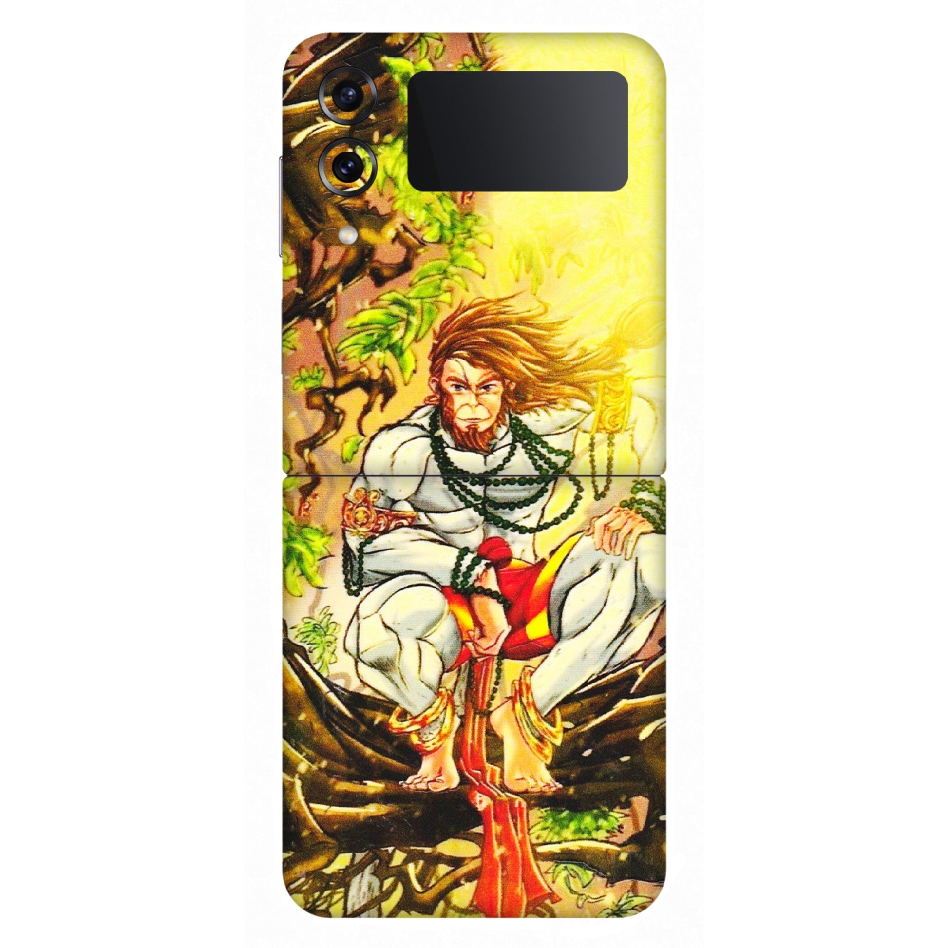 Samsung M/F/Note/Flip and C Phone Skins (All Models) - Lord Hanuman - 3D Embossed Finish (L-152) Samsung Galaxy Z Flip 4