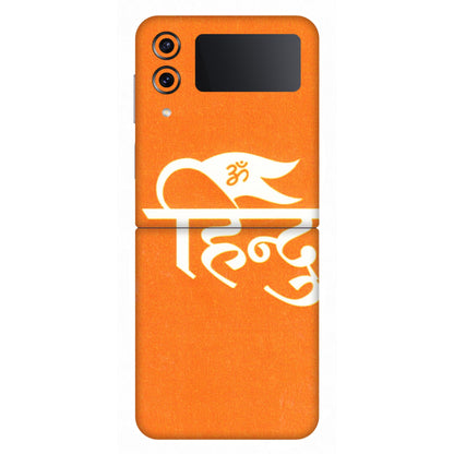 Samsung M/F/Note/Flip and C Phone Skins (All Models) - Hindu Kesari - 3D Embossed Finish (L-154) Samsung Galaxy Z Flip 4