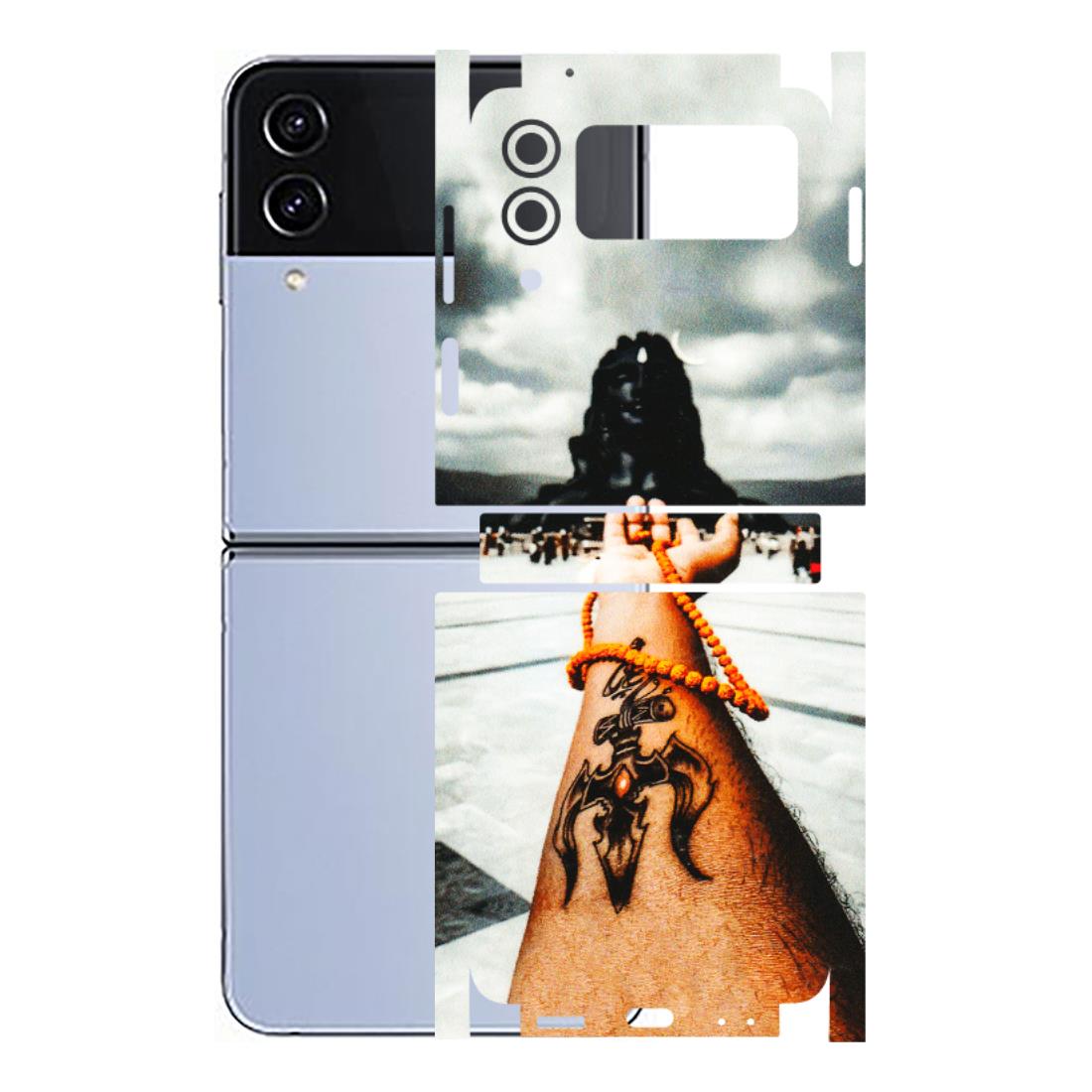 Samsung M/F/Note/Flip and C Phone Skins (All Models) - Jai Adiyogi Mahakaal - 3D Embossed Finish (L-164) Samsung Galaxy Z Flip 4