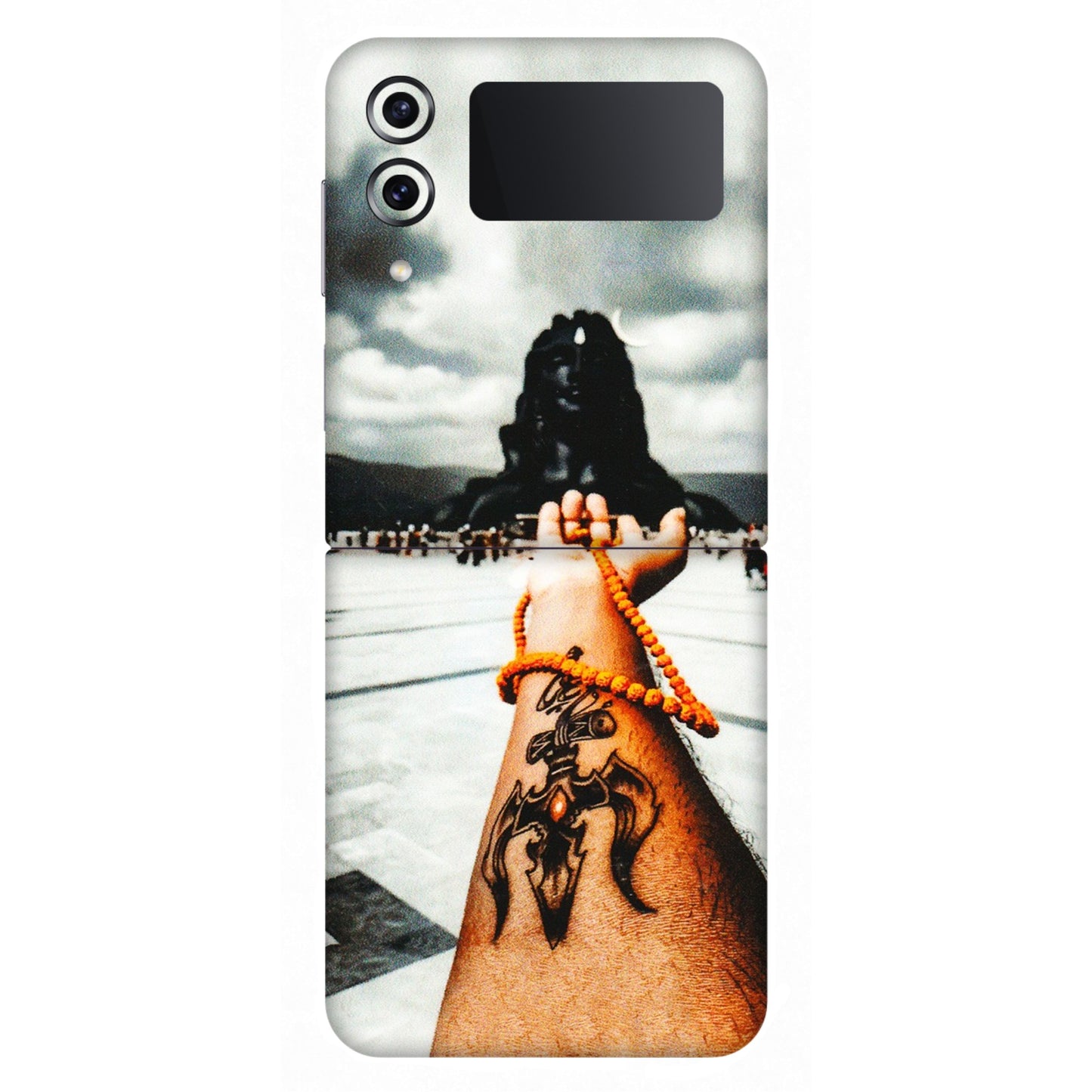 Samsung M/F/Note/Flip and C Phone Skins (All Models) - Jai Adiyogi Mahakaal - 3D Embossed Finish (L-164) Samsung Galaxy Z Flip 4