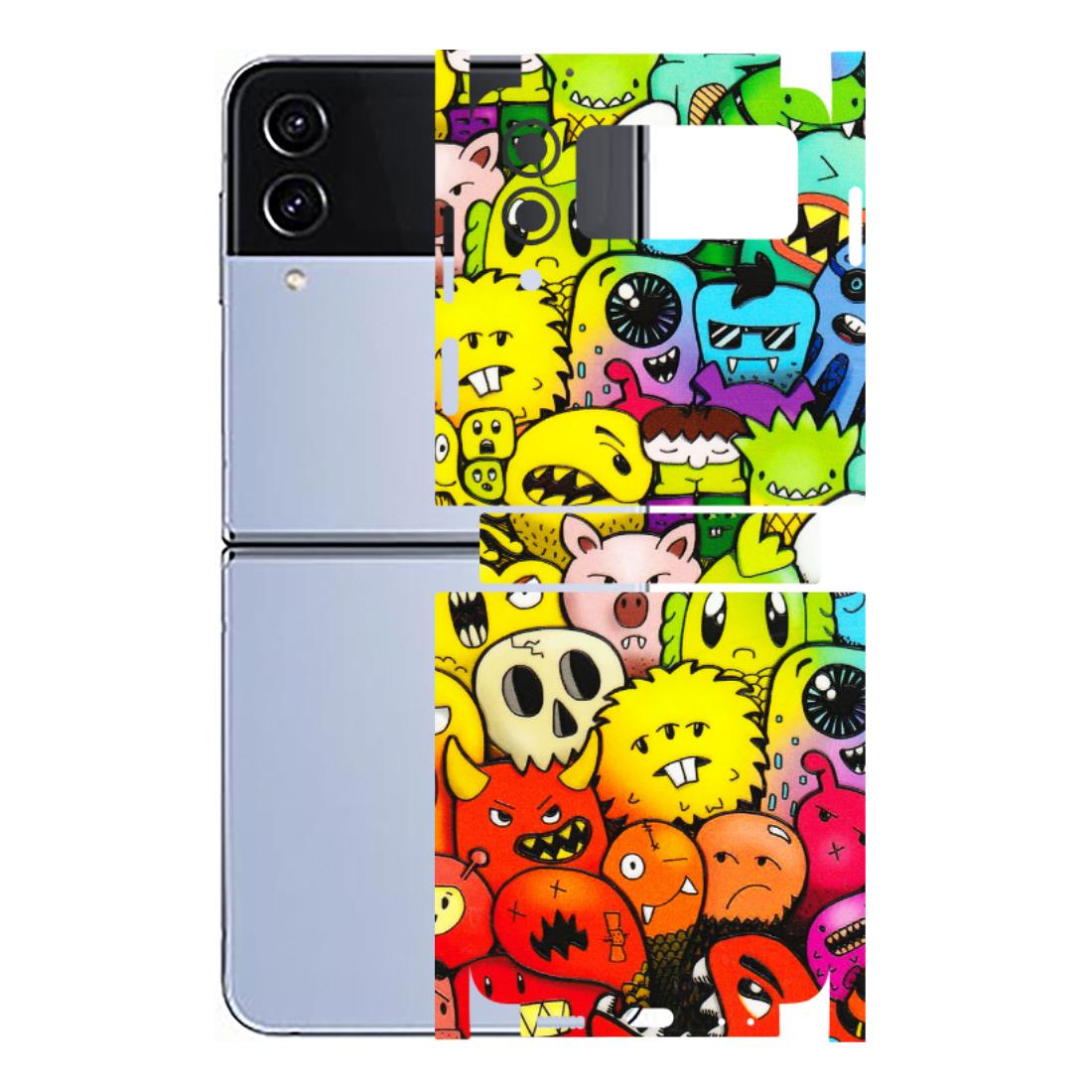 Samsung M/F/Note/Flip and C Phone Skins (All Models) - Angry Funkies - 3D Embossed Finish (L-169) Samsung Galaxy Z Flip 4