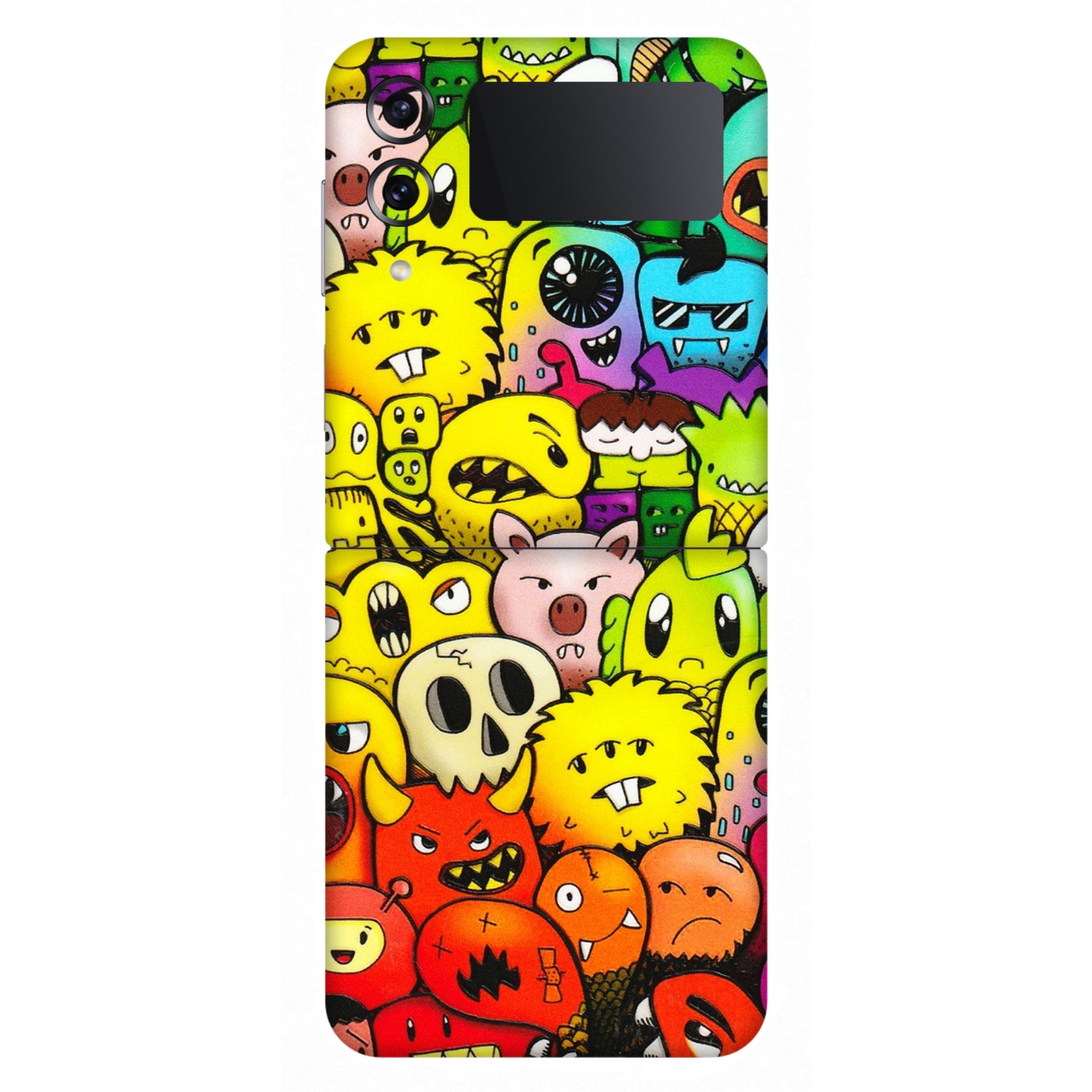 Samsung M/F/Note/Flip and C Phone Skins (All Models) - Angry Funkies - 3D Embossed Finish (L-169) Samsung Galaxy Z Flip 4