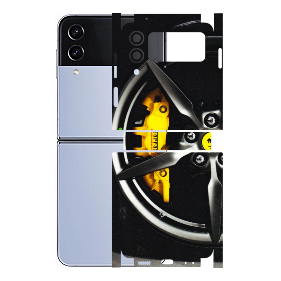Samsung M/F/Note/Flip and C Phone Skins (All Models) - Ferrari Wheel Alloy - 3D Embossed Finish (L-173) Samsung Galaxy Z Flip 4