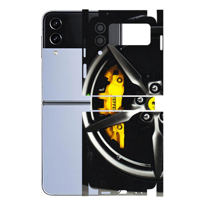 Samsung M/F/Note/Flip and C Phone Skins (All Models) - Ferrari Wheel Alloy - 3D Embossed Finish (L-173) Samsung Galaxy Z Flip 4