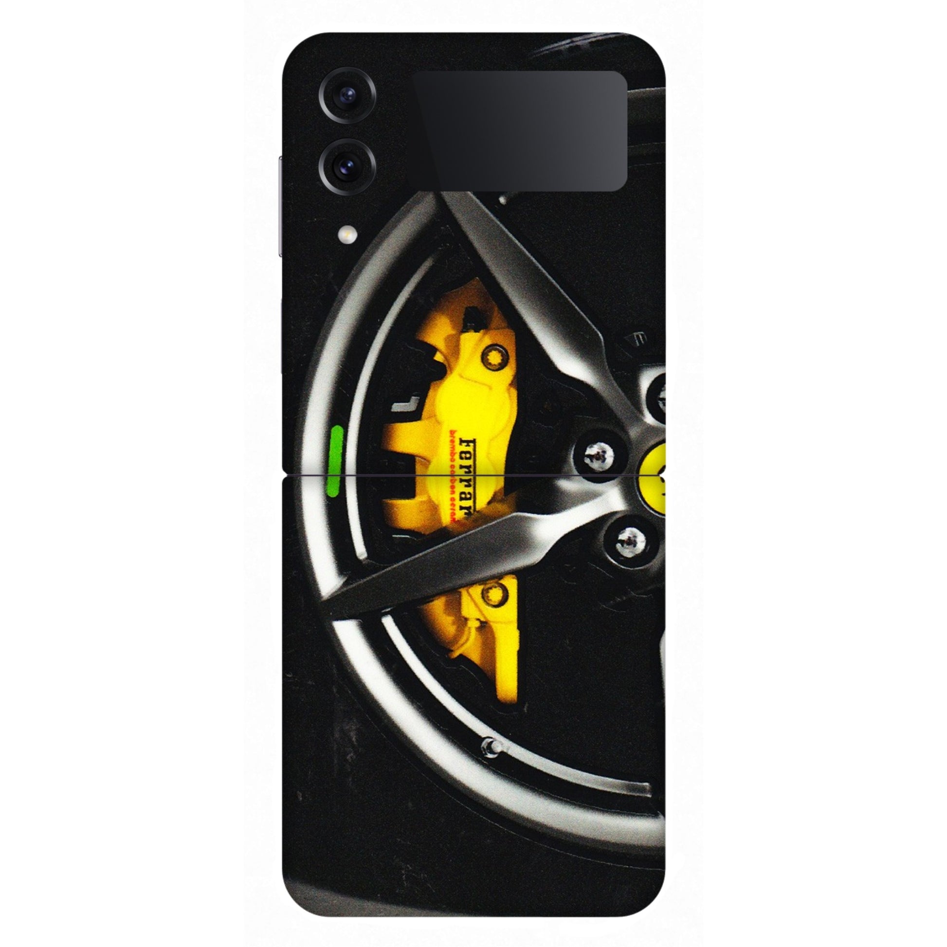 Samsung M/F/Note/Flip and C Phone Skins (All Models) - Ferrari Wheel Alloy - 3D Embossed Finish (L-173) Samsung Galaxy Z Flip 4