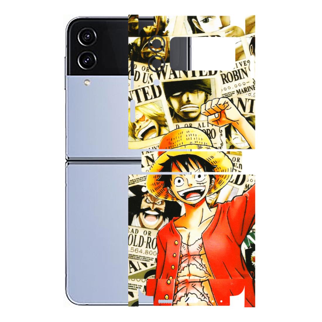 Samsung M/F/Note/Flip and C Phone Skins (All Models) - Luffy Anime - 3D Embossed Finish (L-177) Samsung Galaxy Z Flip 4