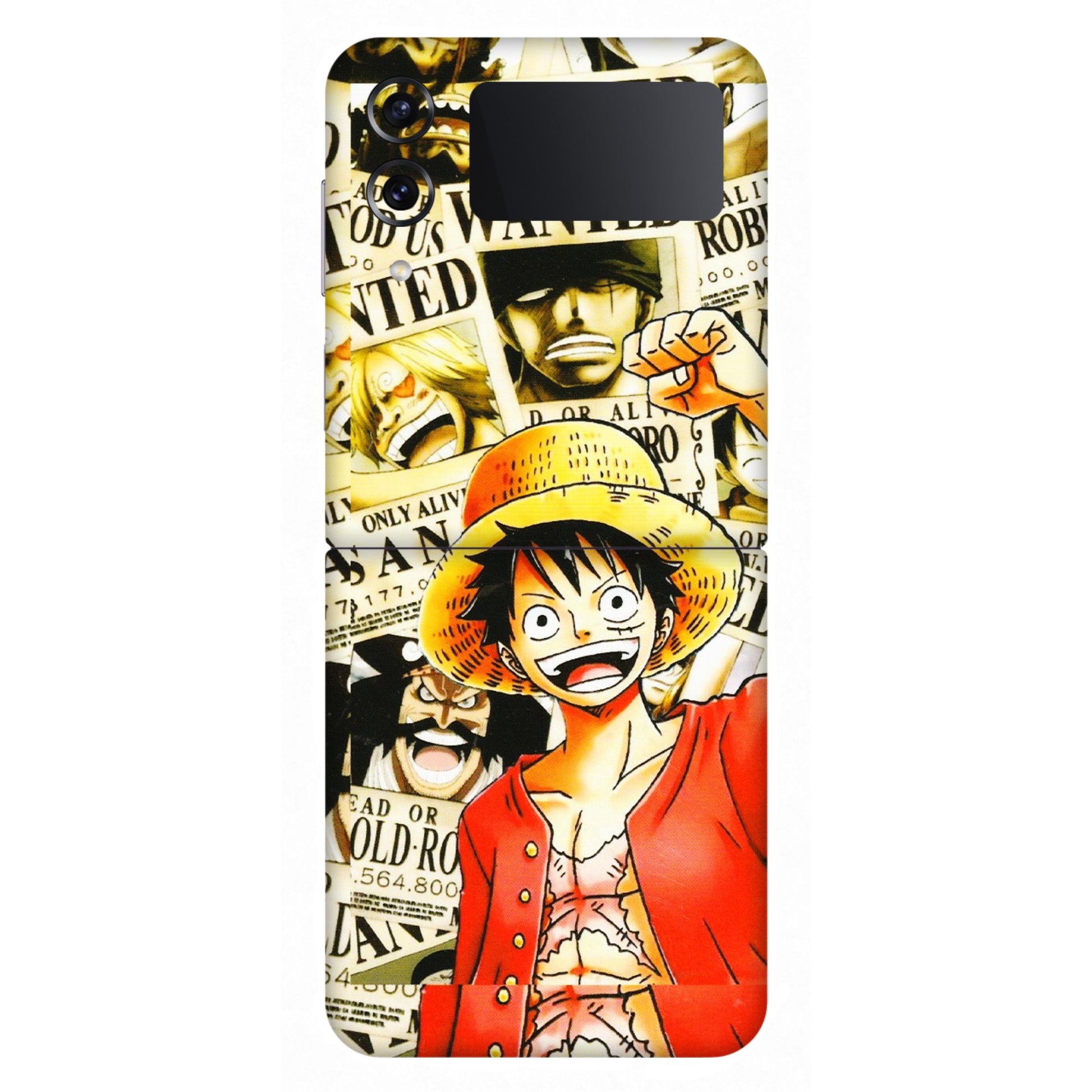 Samsung M/F/Note/Flip and C Phone Skins (All Models) - Luffy Anime - 3D Embossed Finish (L-177) Samsung Galaxy Z Flip 4