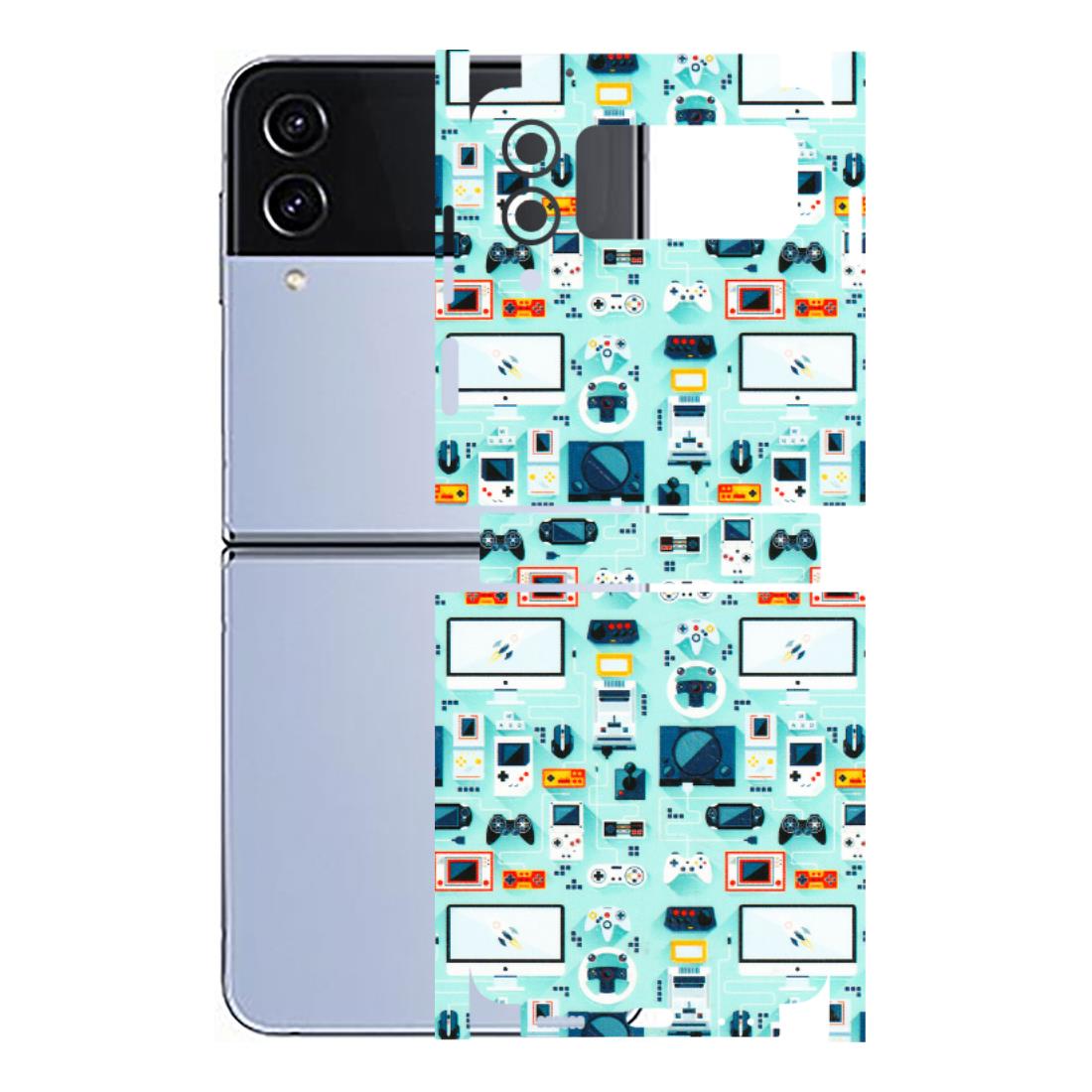 Samsung M/F/Note/Flip and C Phone Skins (All Models) - Gadgets Doodle - 3D Embossed Finish (L-184) Samsung Galaxy Z Flip 4