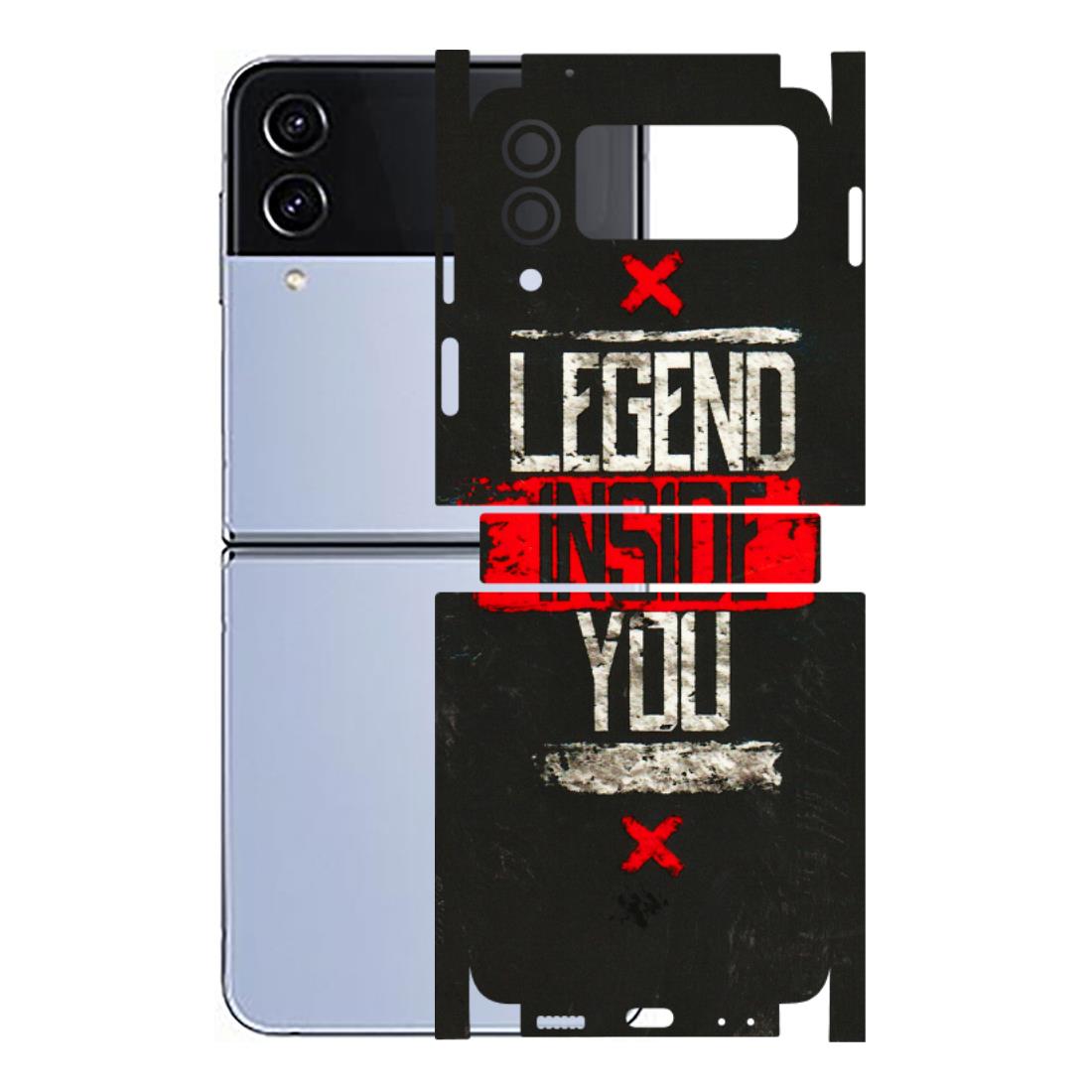 Samsung M/F/Note/Flip and C Phone Skins (All Models) - Legend Inside You - 3D Embossed Finish (L-186) Samsung Galaxy Z Flip 4