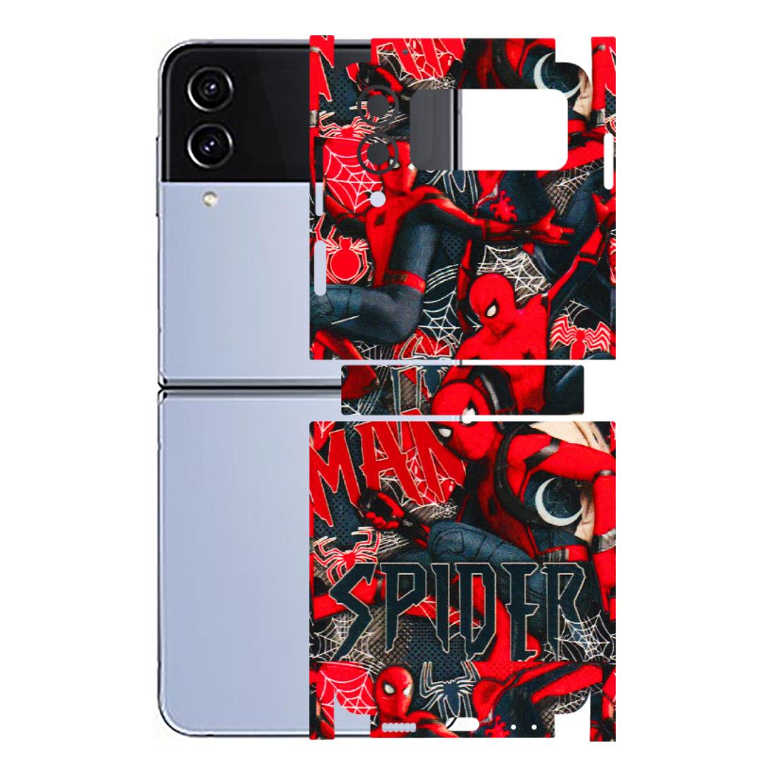 Samsung M/F/Note/Flip and C Phone Skins (All Models) - SpiderMan Cool - 3D Embossed Finish (L-188) Samsung Galaxy Z Flip 4