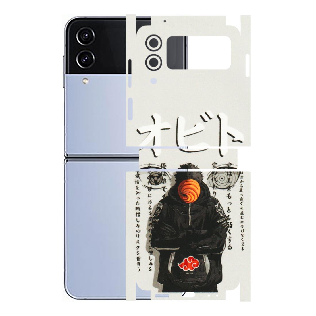 Samsung M/F/Note/Flip and C Phone Skins (All Models) - Obito Anime Eye - 3D Embossed Finish (L-19) Samsung Galaxy Z Flip 4