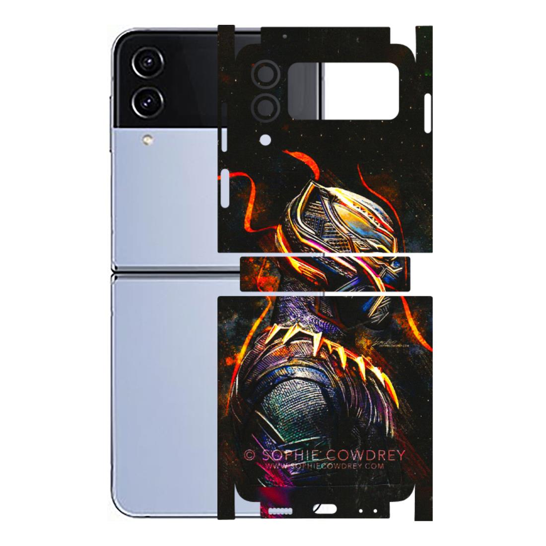Samsung M/F/Note/Flip and C Phone Skins (All Models) - Black Panther - 3D Embossed Finish (L-190) Samsung Galaxy Z Flip 4