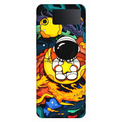 Samsung M/F/Note/Flip and C Phone Skins (All Models) - Baby Astronaut - 3D Embossed Finish (L-197) Samsung Galaxy Z Flip 4