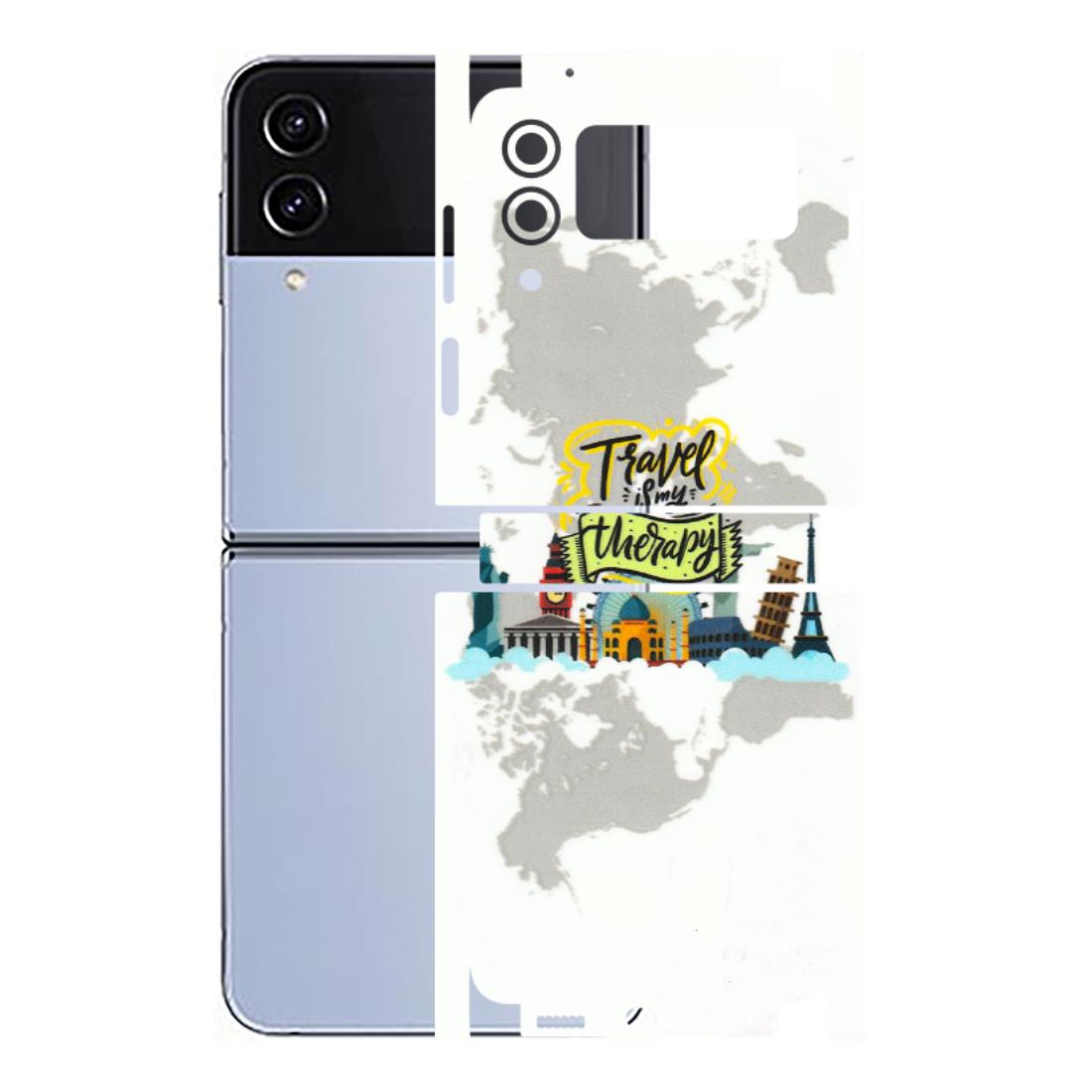 Samsung M/F/Note/Flip and C Phone Skins (All Models) - Travel Therapy - 3D Embossed Finish (L-199) Samsung Galaxy Z Flip 4