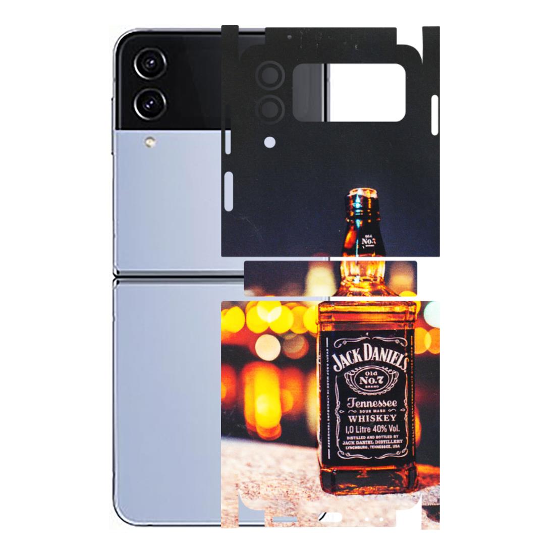 Samsung M/F/Note/Flip and C Phone Skins (All Models) - JD Whiskey Bottle - 3D Embossed Finish (L-20) Samsung Galaxy Z Flip 4
