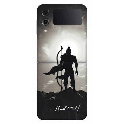 Samsung M/F/Note/Flip and C Phone Skins (All Models) - Jai Siya Ram - 3D Embossed Finish (L-200) Samsung Galaxy Z Flip 4