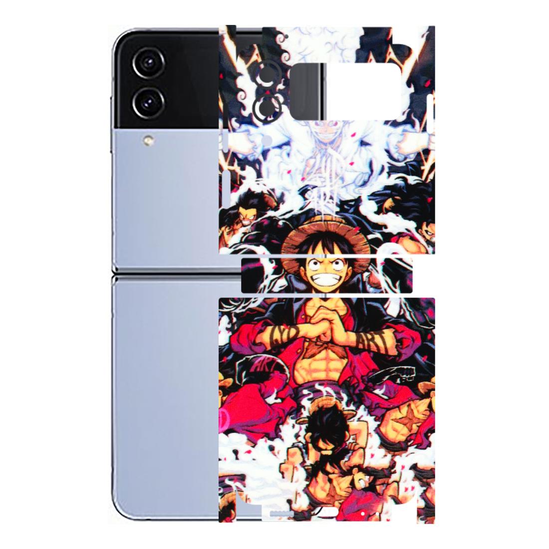 Samsung M/F/Note/Flip and C Phone Skins (All Models) - Luffy Anime Character - 3D Embossed Finish (L-203) Samsung Galaxy Z Flip 4