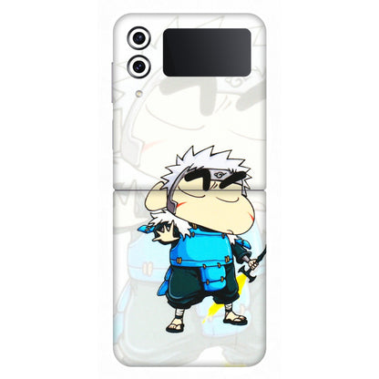 Samsung M/F/Note/Flip and C Phone Skins (All Models) - Angry Young Shinchan - 3D Embossed Finish (L-226) Samsung Galaxy Z Flip 4