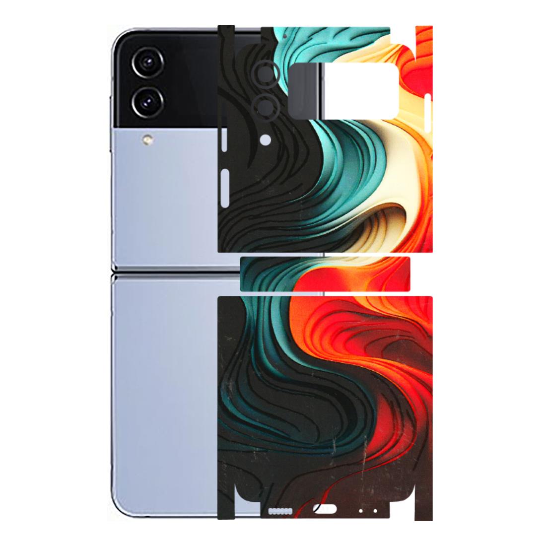 Samsung M/F/Note/Flip and C Phone Skins (All Models) - The Silky Swirl - 3D Embossed Finish (L-240) Samsung Galaxy Z Flip 4