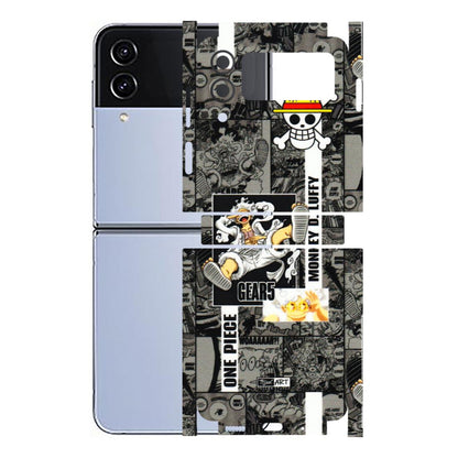 Samsung M/F/Note/Flip and C Phone Skins (All Models) - Cuffy Anime MonkeyCamic - 3D Embossed Finish (L-242) Samsung Galaxy Z Flip 4