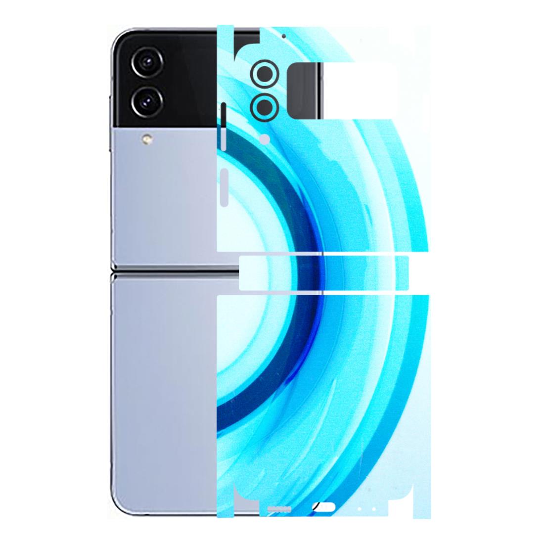 Samsung M/F/Note/Flip and C Phone Skins (All Models) - The Blue Curve - 3D Embossed Finish (L-244) Samsung Galaxy Z Flip 4